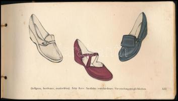 cca 1920-40 Chaussures modernes, színes képekkel illusztrált cipő és szandál katalógus, német nyelve...
