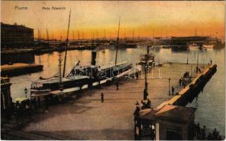 1912 Fiume, Rijeka; Molo Adamich