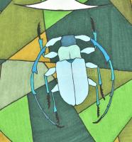 Kun Sarolta (1990-): Körforgás. Vegyes technika, papír, jelzett, 30x40 cm