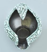 Iparművészeti Vállalatos Gorka?? madaras dísz, mázas kerámia, jelzés nélkül, mázrepedésekkel, m: 15 ...