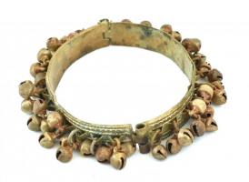 Fém keleti / orientalista hastánc ékszergarnitúra, kopott