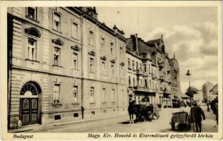 Budapest III. Újlak, Honvéd és közrendészeti gyógyfürdő kórház, villamos. Zsigmond utca 62.