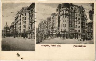 1915 Budapest V. Szalai (Szalay) utca, Palatinus ház, Országház, Krause Ernő üzlete, Kuliffay László vendéglője