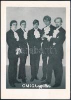 1962 Az Ős-Omega együttes nyomtatott fotója, tagok: Kóbor, Benkő, Kovacsics, Künsztler, Varsányi