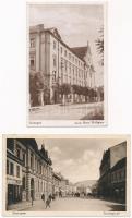 Esztergom, Széchenyi tér, Szent Antal kollégium - 2 db régi képeslap
