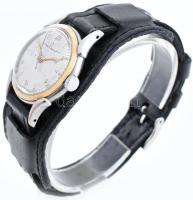 Eterna automata férfi karóra, bőrszíjjal, kopásnyomokkal, működik d:30mm