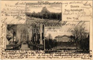 1904 Szécsény, Nagyszécsény; Hollókő vára, Gross kastély északi része, Szent Ferenc rendi templom szentélye, belső