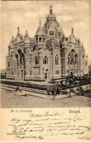 1904 Szeged, új zsinagóga. Bartos Lipót kiadása