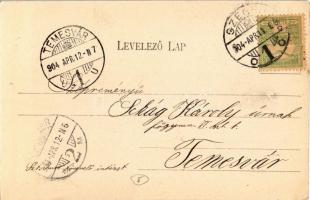 1904 Szeged, új zsinagóga. Bartos Lipót kiadása