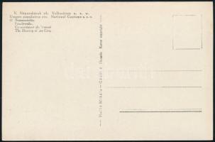 cca 1935 Búzaszentelés, Kerny István fotóművész képeslapként kiadott fotója szép állapotban, 9×14 cm