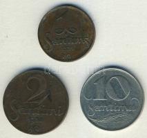 Lettország 1922-33. 1S, 2S, 10S T:3