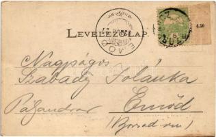 1903 Szobránc-gyógyfürdő, Kúpele Sobrance; kastély a vendéglővel. W.G. 1425. / castle with restauran...