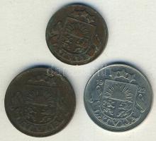 Lettország 1922-33. 1S, 2S, 10S T:3