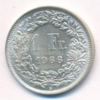 Svájc 1966B 1Fr Ag T:1- Switzerland 1966B 1 Francs Ag C:AU Krause KM#24