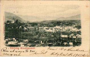 1900 Rimabánya, Rimavská Bana; fűrésztelep. Lintner Géza kiadása / sawmill (kis szakadás / small tear)