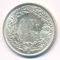 Svájc 1967B 1Fr Ag T:1-,2 Switzerland 1967B 1 Francs Ag C:AU,XF Krause KM#24