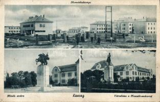 Karcag laktanyával, katonai emlékművel