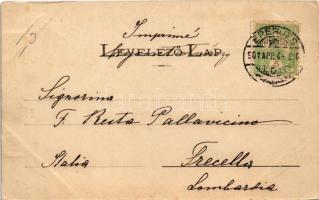 1901 Eperjes, Presov; Magyar utca. Fénynyomat Divald műintézetéből / street view (EK)