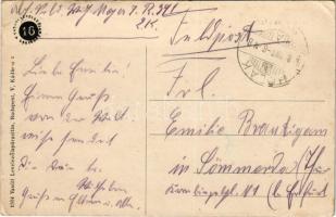 1918 Trencsénteplic, Trencianske Teplice; Kénvíz ivócsarnok. Vasúti levelezőlapárusítás 1504. / spa,...