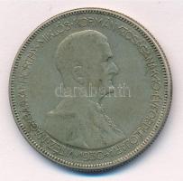 1930. 5P Ag "Horthy jobbra" T:2- patina Adamo P8