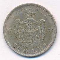 Románia 1944. 500L Ag "I. Mihály" T:2 Romania 1944. 500 Lei Ag "Mihai I" C:XF Kr...