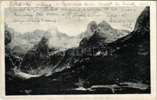 1920 Tátra, Magas-Tátra, Vysoké Tatry; látkép. Julius Kuszmann kiadása / general view (EB)