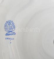 Herendi háromágú gyertyatartó, kézzel festett porcelán, jelzett, kopásnyomokkal, m:43cm