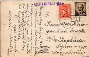 Vágkirályfa, Králová nad Váhom; Római katolikus templom és iskola, temető / church, school and cemet...