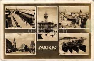 1949 Komárom, Komárno; mozaiklap / multi-view postcard (fl)