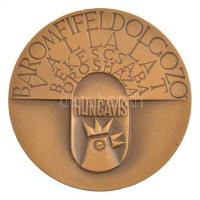 DN Hungavis "Baromfifeldolgozó Vállalat Békéscsaba Orosháza" kétoldalas öntött Br plakett ...