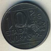 Német Birodalom/Weimari Köztársaság/Worms 1918. 10Pf szükségpénz T:3