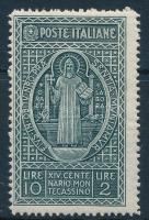 1929 1400 éves a Monte Cassino kolostora záróérték Mi 324
