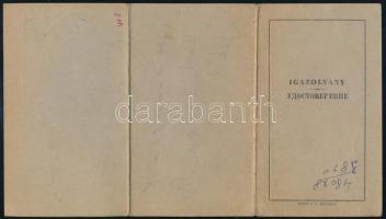 1945 DEGOB Magyarországi Zsidó Deportáltakat Gondozó Országos Bizottsága kétnyelvű, orosz magyar iga...