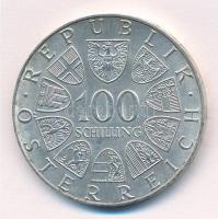 Ausztria 1976. 100Sch Ag "200 éves a Várszínház" T:1-patina Austria 1976. 100 Schilling Ag...