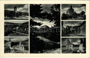 Rozsnyó, Roznava; részletek, Krasznahorka vára / multi-view postcard with Hrad Krásna Horka castle