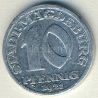 Német Birodalom/Weimari Köztársaság/Magdeburg 1921. 10Pf szükségpénz T:3 ph.