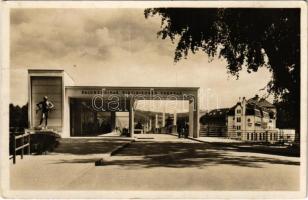 1938 Pöstyén, Piestany; Nová mostná kolonáda / Új híd / spa, new bridge (EK)