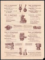 Egyesült Gép- és Fémárugyárak Részvénytársaság (szénsavgyártás, jégszekrények) illusztrált reklámlap...