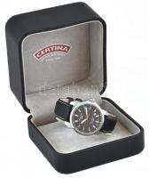 Certina DS Podium automata férfi karóra, bőr szíjjal, rozsdamentes acél tok, zafír kristály üveg, tü...