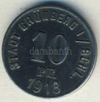 Német Birodalom/Weimari Köztársaság/Grünberg 1918. 10Pf szükségpénz T:3