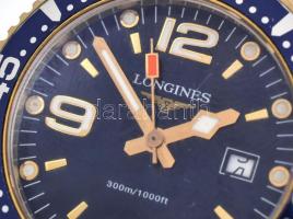 Longines Hydro Conquest Diver Bicolor Quartz férfi karóra, gyári acél szíjjal, működik, apró kopások...