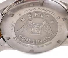 Longines Hydro Conquest Diver Bicolor Quartz férfi karóra, gyári acél szíjjal, működik, apró kopások...