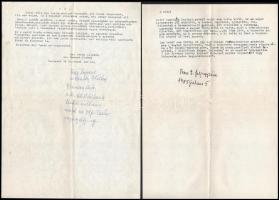 Zsolt Béláné Rácz Éva és Heiman Éva okmányai, útlevél, levelek, fotók, stb