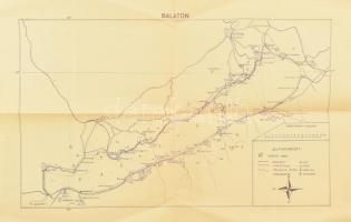 Balaton térképe, 1:200 000, 32×48 cm