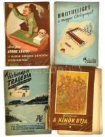 II. világháborúval kapcsolatos könyvek: Tóthy JÁnos: Horthyliget a magyar Ördögsziget, Bp. Gábor Áron, Lévai Jenő? Endre László a magyar háborús bűnösök listavezetője, tízhónapos tragédia, Millok Sándor A kínok útja. Budapesttől Mauthausenig. Mindegyik többé-kevésbbé sérült papírkötésben