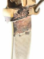 Aranyozott ezüst(Ag) karperec, jelzett, 6×5 cm, bruttó: 19,5 g