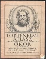 1926 Albisi Barthos Indár - Dr. Kurucz György: Történelmi atlasz a világtörténelem tanításához, ókor, 20p
