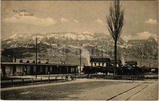 Buchs, Bahnhof / railway station, locmotives (Rb)