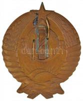 Szovjetunió ~1940-1950. Szovjet címeres Br jelvény, csillag tűzzománcozva (63mmx51mm) T:2
Soviet Un...