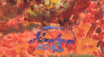 Józsa Anna (?-): Színes kép. Olaj, vászon. Jelzett. Dekoratív fa keretben. 40x60 cm